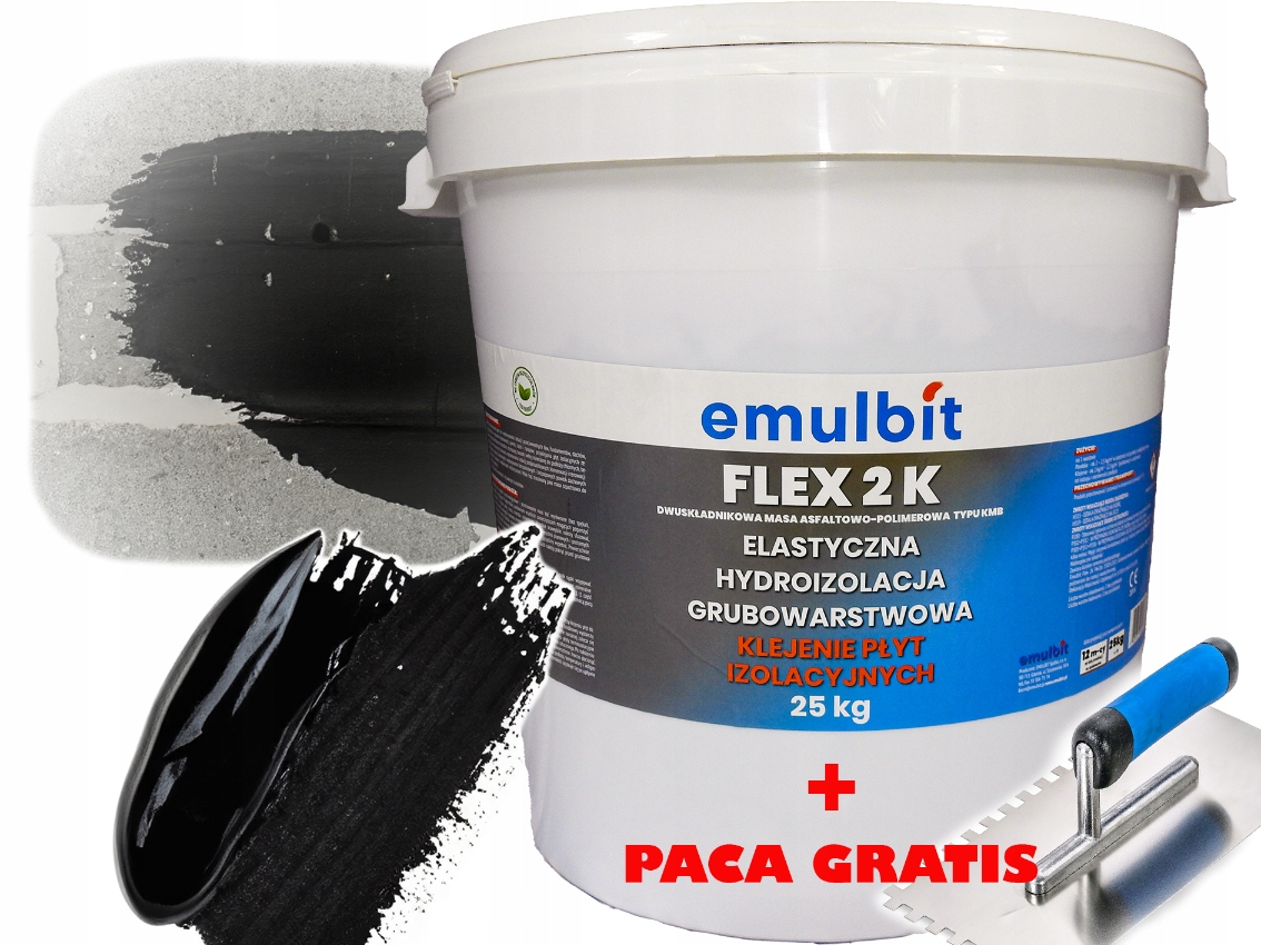EMULBIT FLEX 2K KMB HMOTA NA VODNÚ IZOLÁCIU MODERNÁ VZORKA 80% 25 KG
